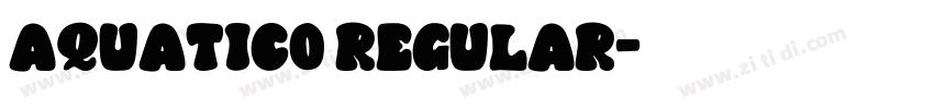 Aquatico Regular字体转换